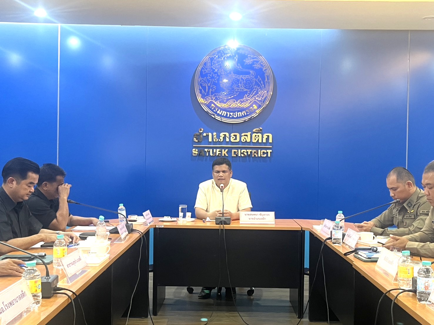 จังหวัดบุรีรัมย์- GROWTH Team Satuek+ - สพอ.สตึก ร่วมประชุมคณะกรรมการบริหารงานอำเภอ (กบอ.) หัวหน้าส่วนราชการอำเภอสตึก ประจำเดือนเมษายน 2569 (ครั้งที่  4/2569)