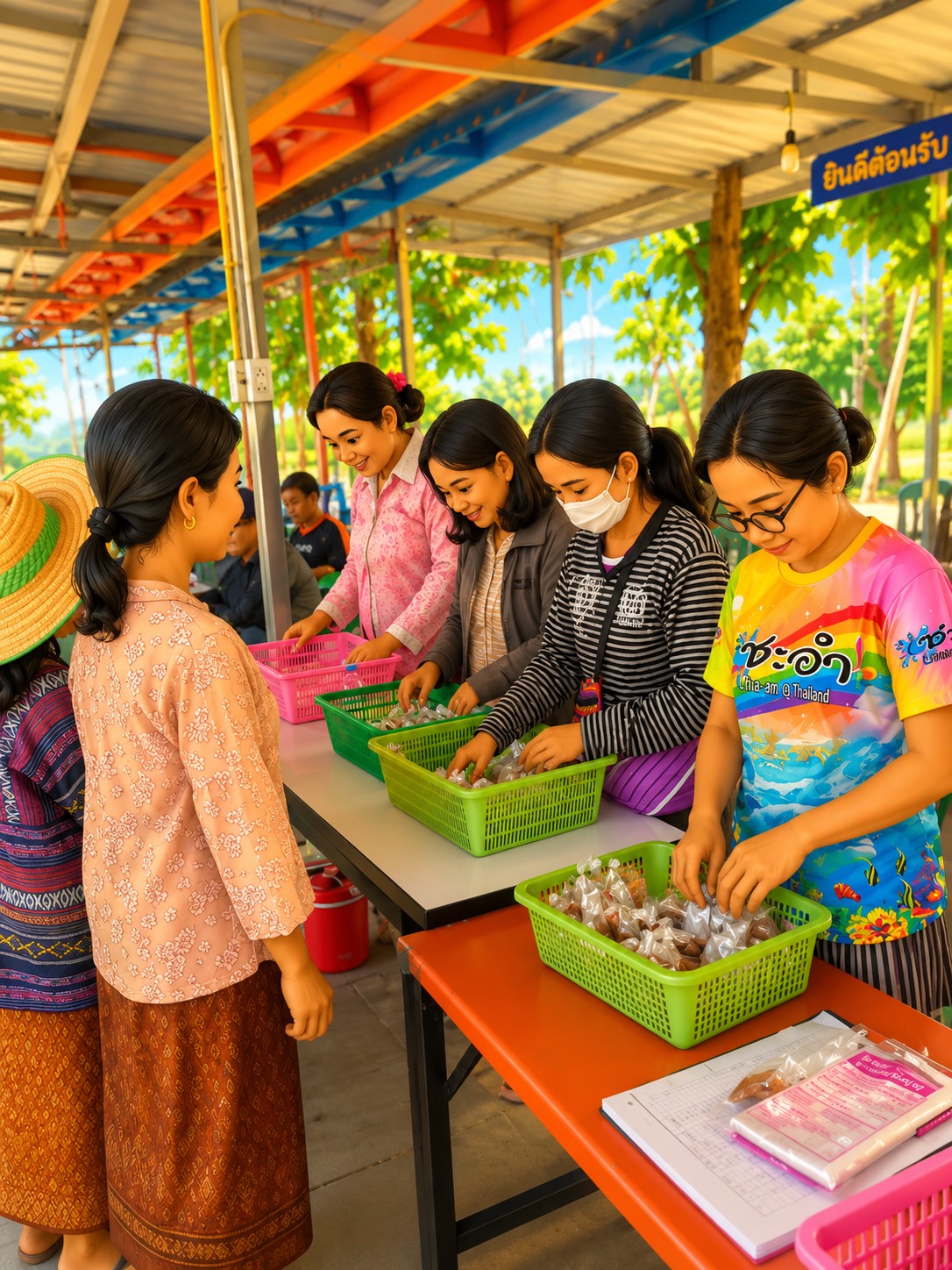 จังหวัดบุรีรัมย์- GROWTH Team Satuek+ - สพอ.สตึก จัดทำสื่อประชาสัมพันธ์ “กลุ่มออมทรัพย์เพื่อการผลิตบ้านท่าม่วงใหม่ ม.11 ต.ท่าม่วง อ.สตึก จ.บุรีรัมย์”