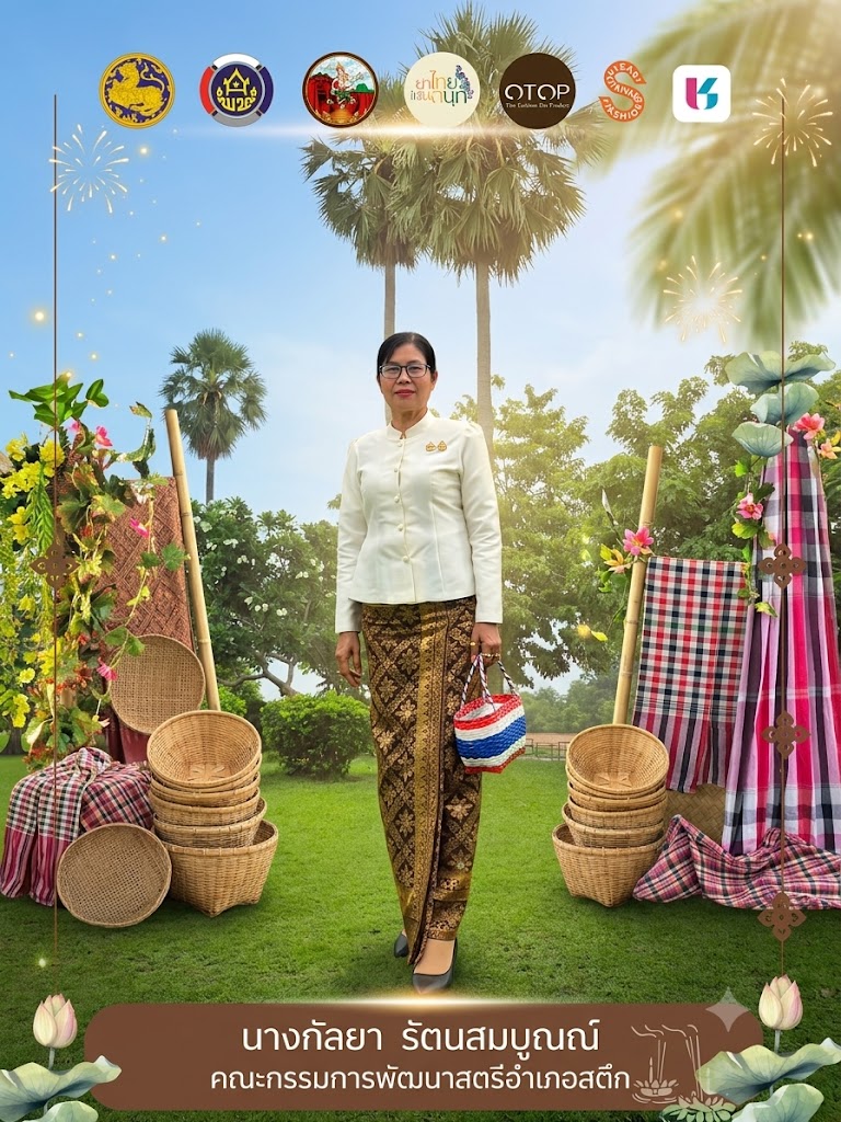 จังหวัดบุรีรัมย์- สพอ.สตึก จัดทำสื่อประชาสัมพันธ์การดำเนินโครงการ “ผ้าไทย ใส่ให่สนุก”