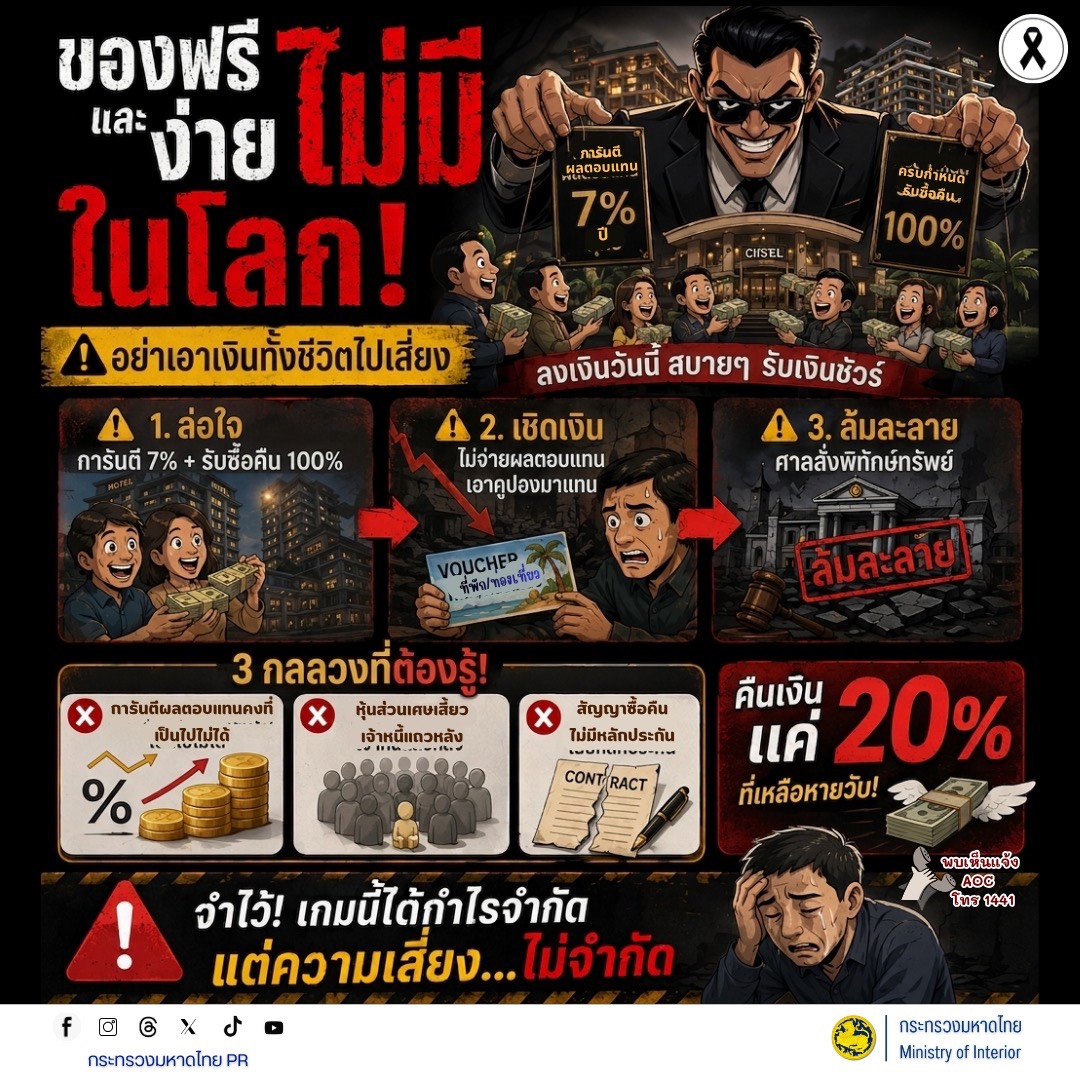 จังหวัดบุรีรัมย์- GROWTH Team Satuek+ - สพอ.สตึก  ประชาสัมพันธ์  เตือนภัยของฟรีและง่ายไม่มีในโลกจริง ๆ ระวังมิจฉาชีพออนไลน์ที่ใช้กลลวงแจกของฟรีหรือให้ทำภารกิจง่าย ๆ เพื่อหลอกเอาเงินจนหมดบัญชี